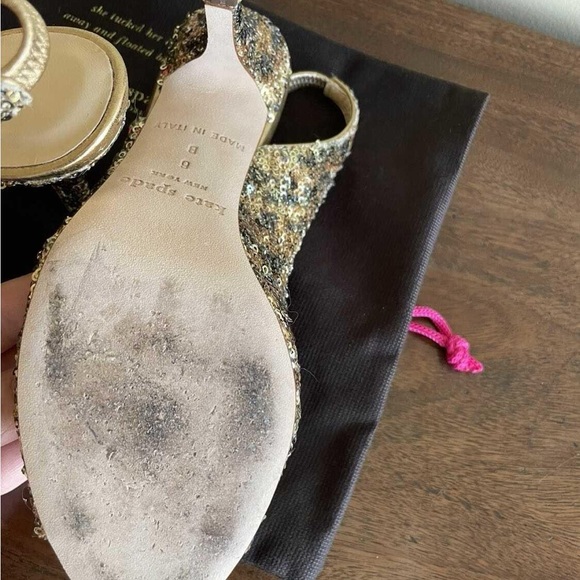 Kate spade gold sequin high heels - Picture 5 of 5